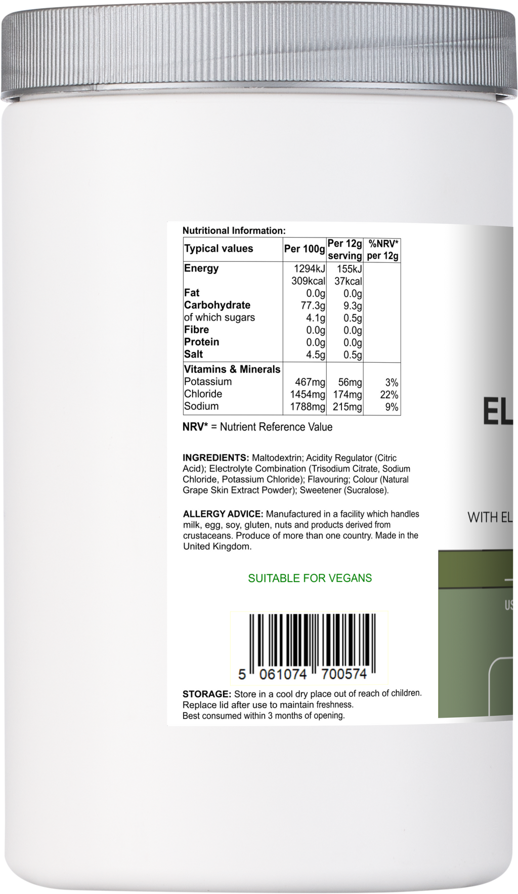Electrolyte Multi | Berry Flavour Hydration Powder with Electrolytes & Minerals – 540 g-2