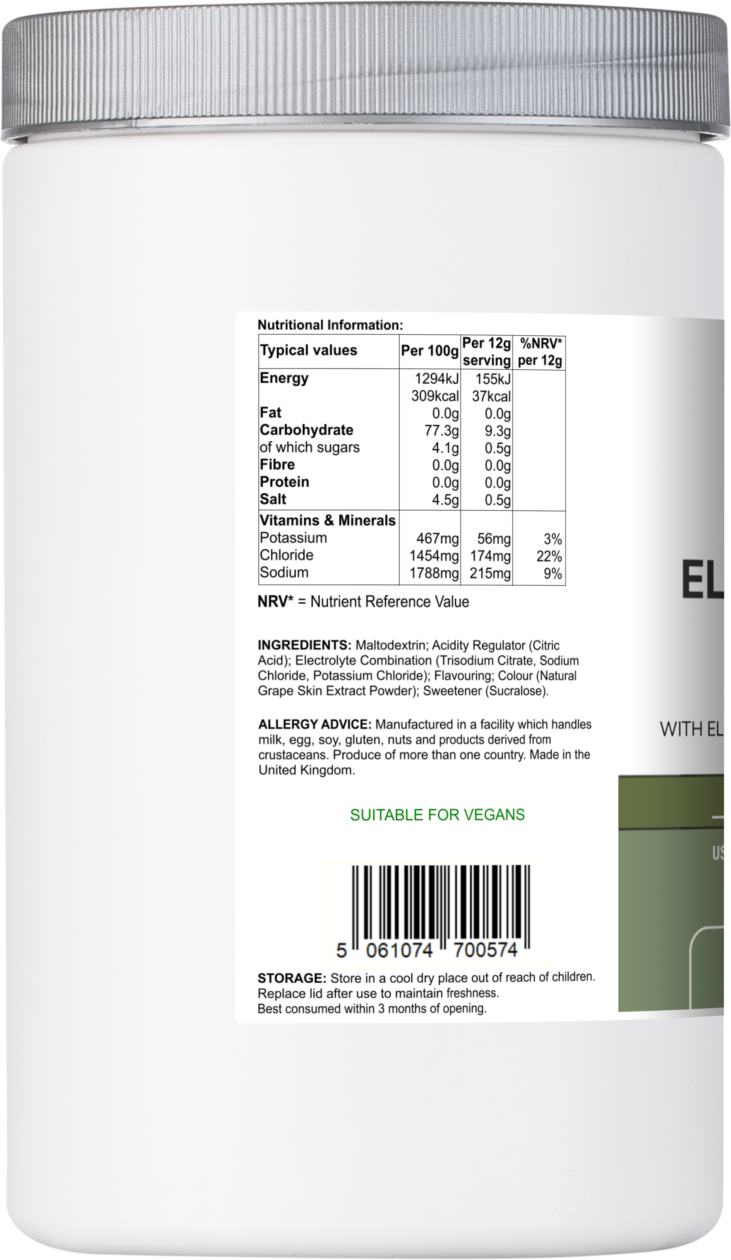 Electrolyte Multi | Berry Flavour Hydration Powder with Electrolytes & Minerals – 540 g-2