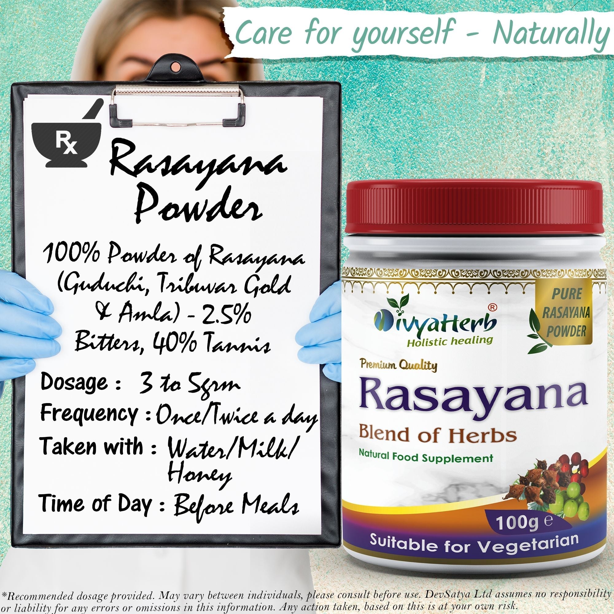 DivyaHerb Rasayana Powder 100 gram - Daily Vitality Support-4