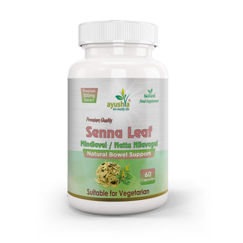 Ayushya Senna Leaf (Cassia angustifolia) Capsules Digestive Regularity Support - Vegan, Gluten Free, Non-GMO, 60 Capsules-0