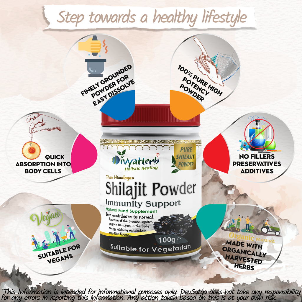 DivyaHerb Shilajit Powder 100 gram - Daily Vitality Support-4