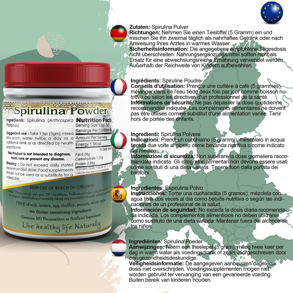 DivyaHerb Spirulina Powder 100 gram - Daily Vitality Support-1