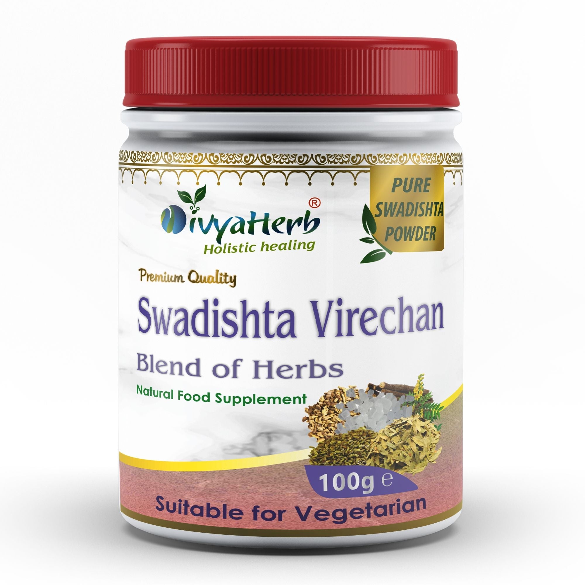 DivyaHerb Swadista Virechan Powder 100 gram - Bowel Regularity Support-0