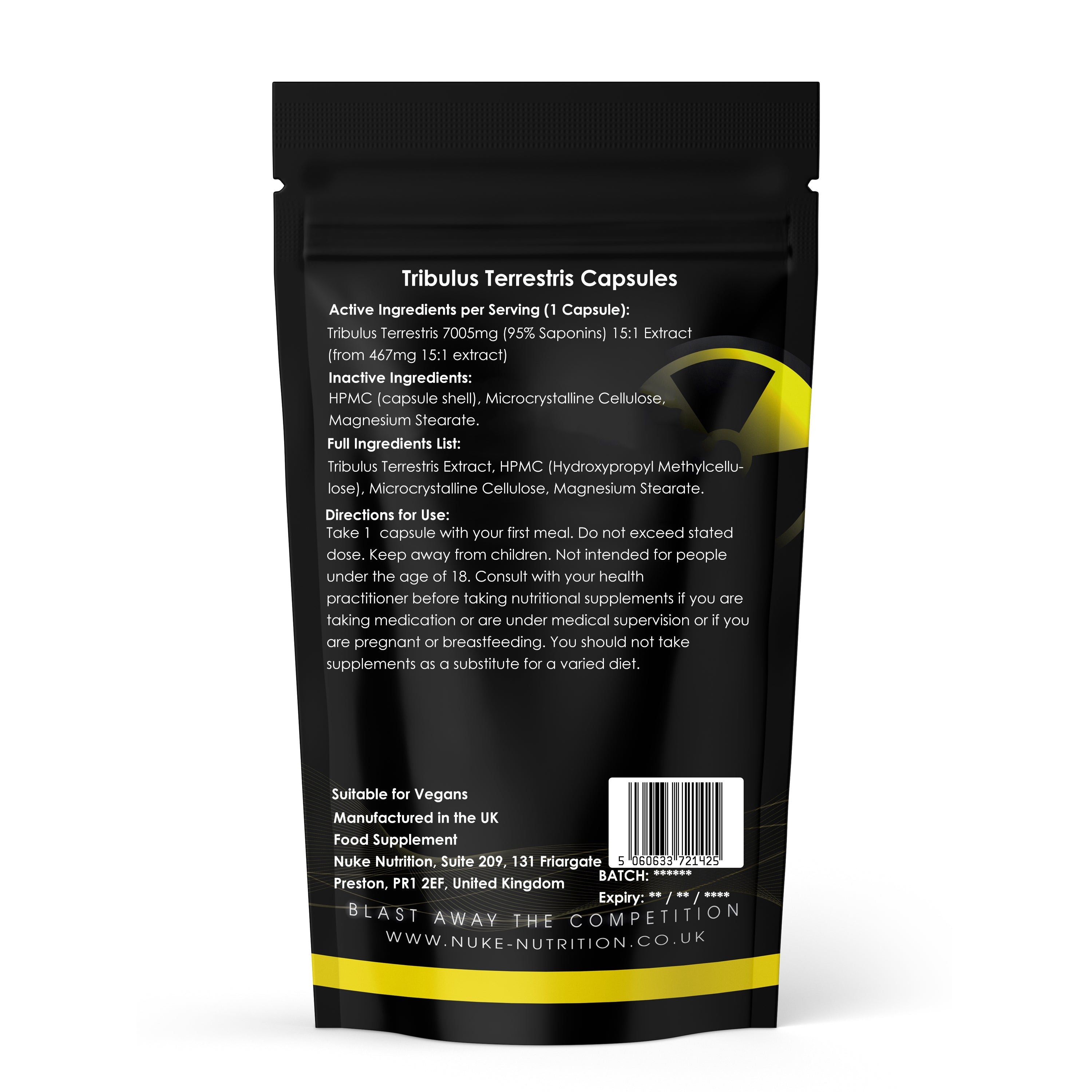 Testosterone Support Bundle Stack - Test Rage XL, Tribulus, Zinc Magnesium & Vitamin B6 x 180