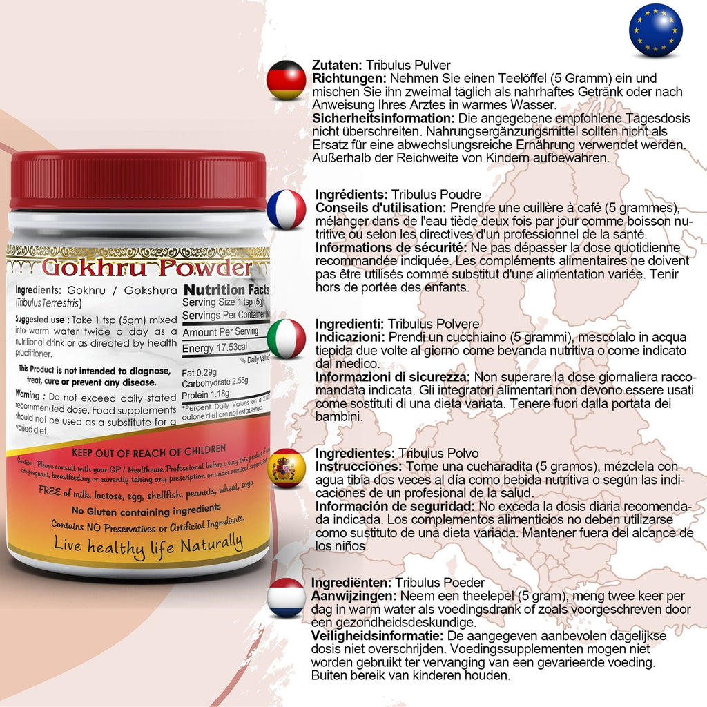 DivyaHerb Gokshura / Tribuvar Powder 100 gram - Natural Herbal Wellness-1
