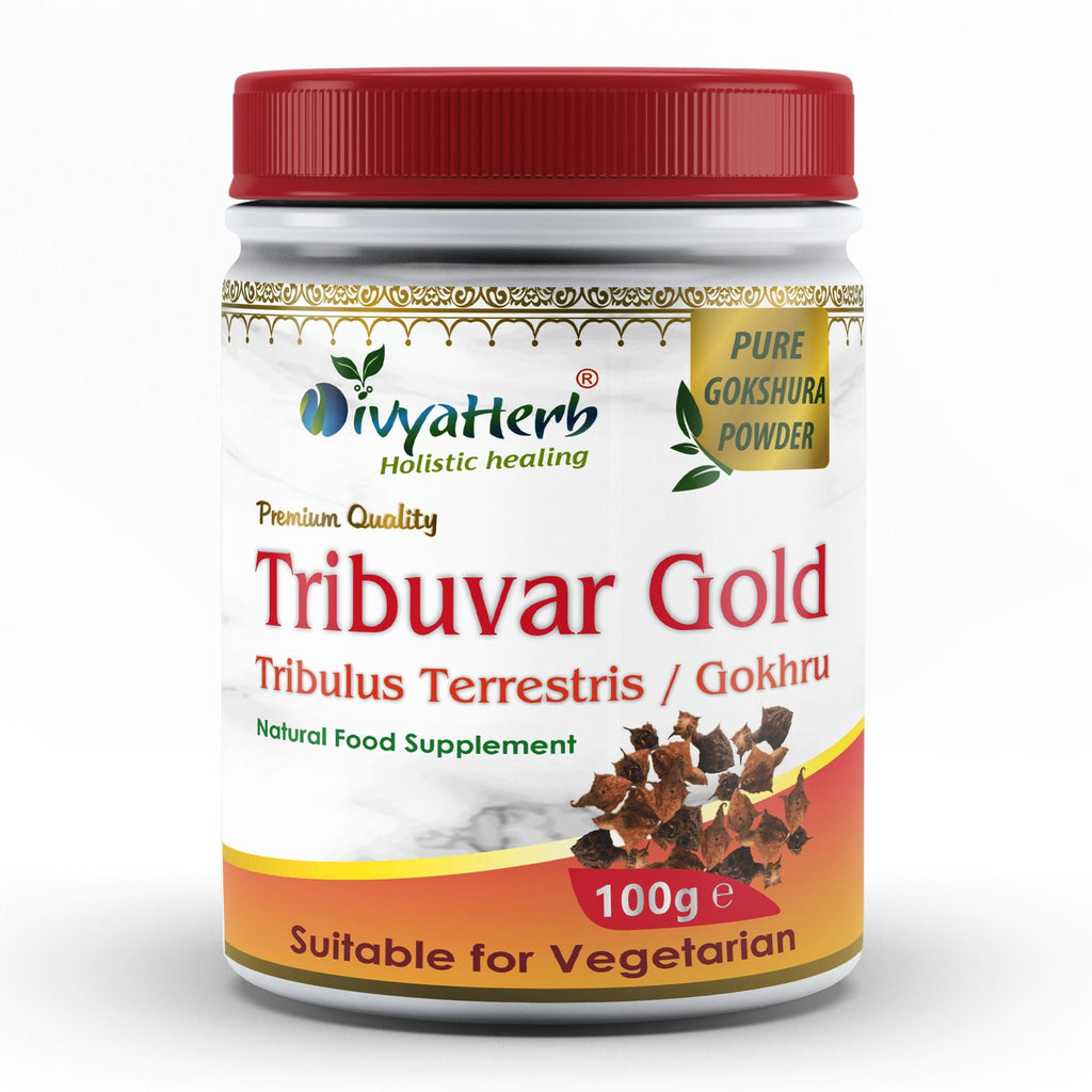 DivyaHerb Gokshura / Tribuvar Powder 100 gram - Natural Herbal Wellness-0