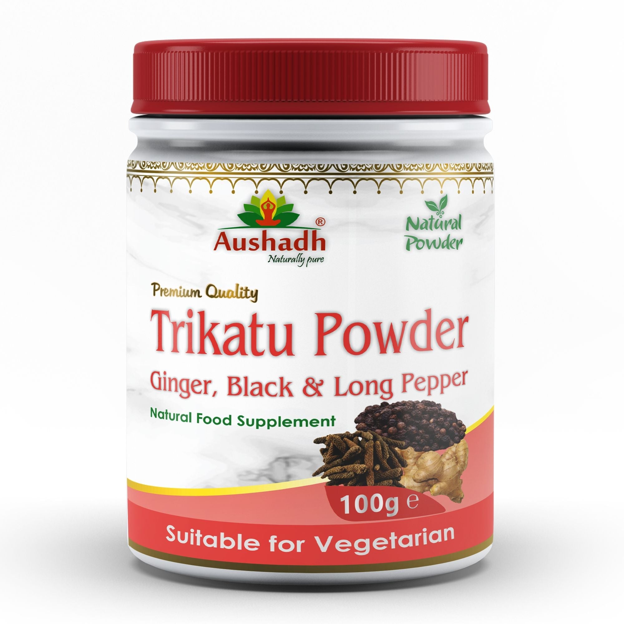 Aushadh Trikatu Powder 100 gram - Digestive Comfort Support-0