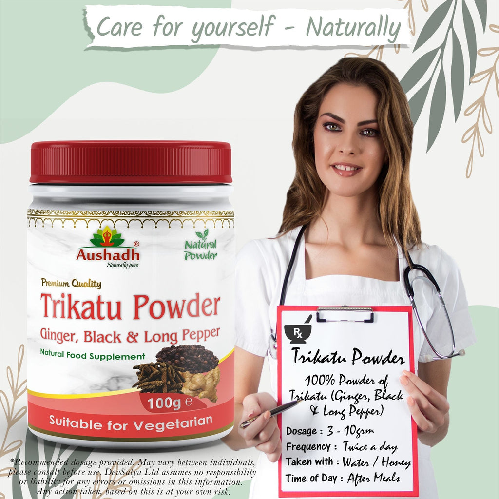 Aushadh Trikatu Powder 100 gram - Digestive Comfort Support-4