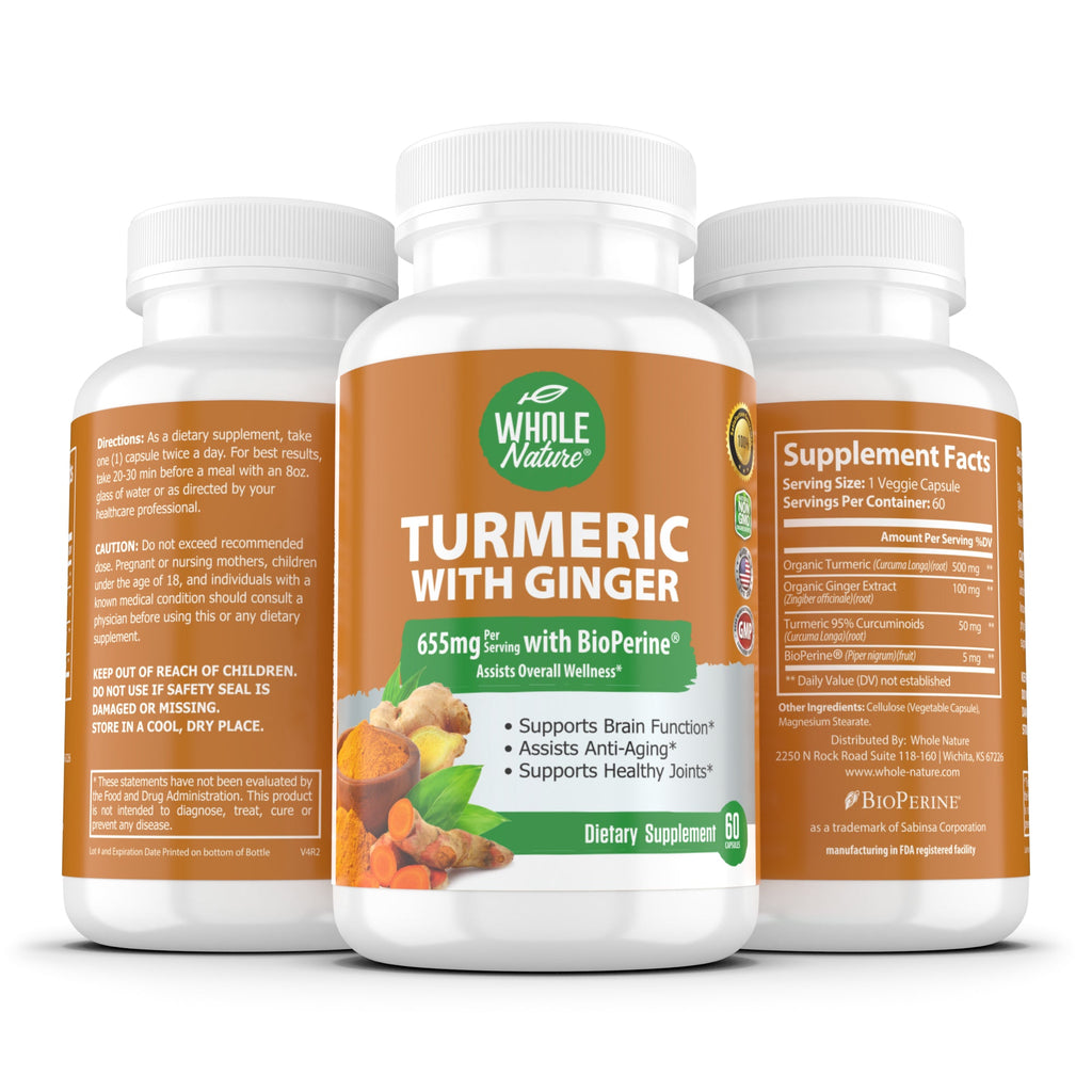 Turmeric Curcumin, Ginger & Black Pepper