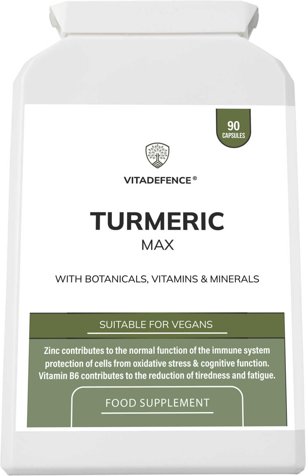 Turmeric Max | With Vitamin B6, Zinc & Botanicals – 90 Capsules-4