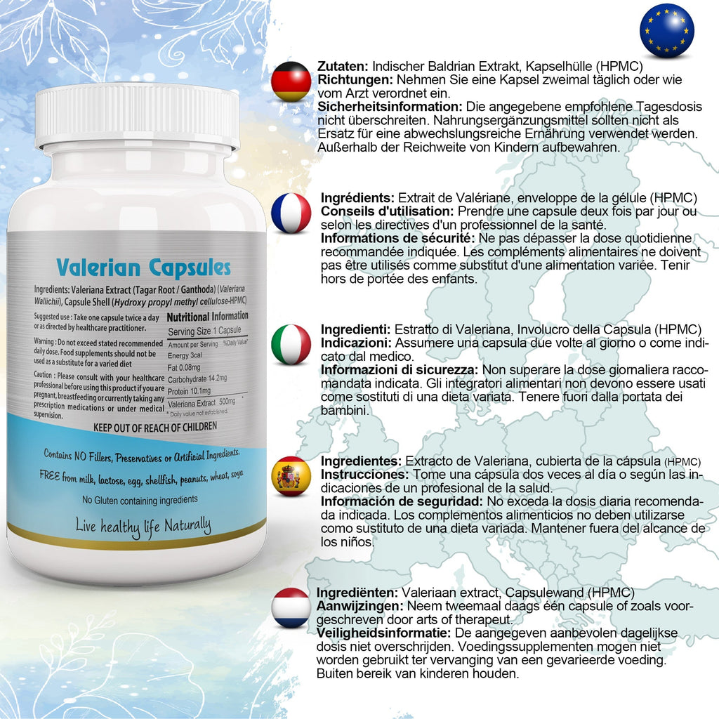 Ayushya Valerian Capsules (Tagar) Restful Sleep Support - Vegan, Gluten Free, Non-GMO, 60 Capsules-1