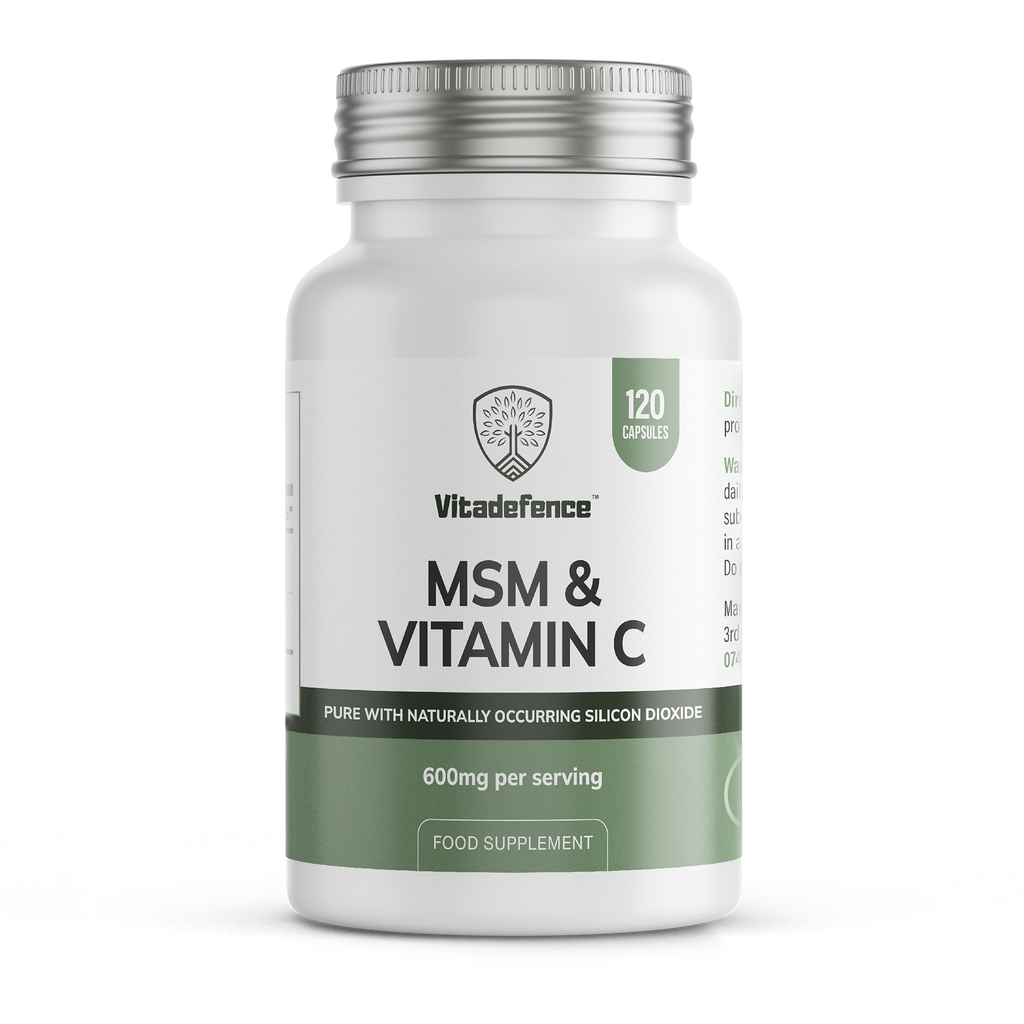 MSM + Vitamin C | Vegan Capsules – 120 Count-0