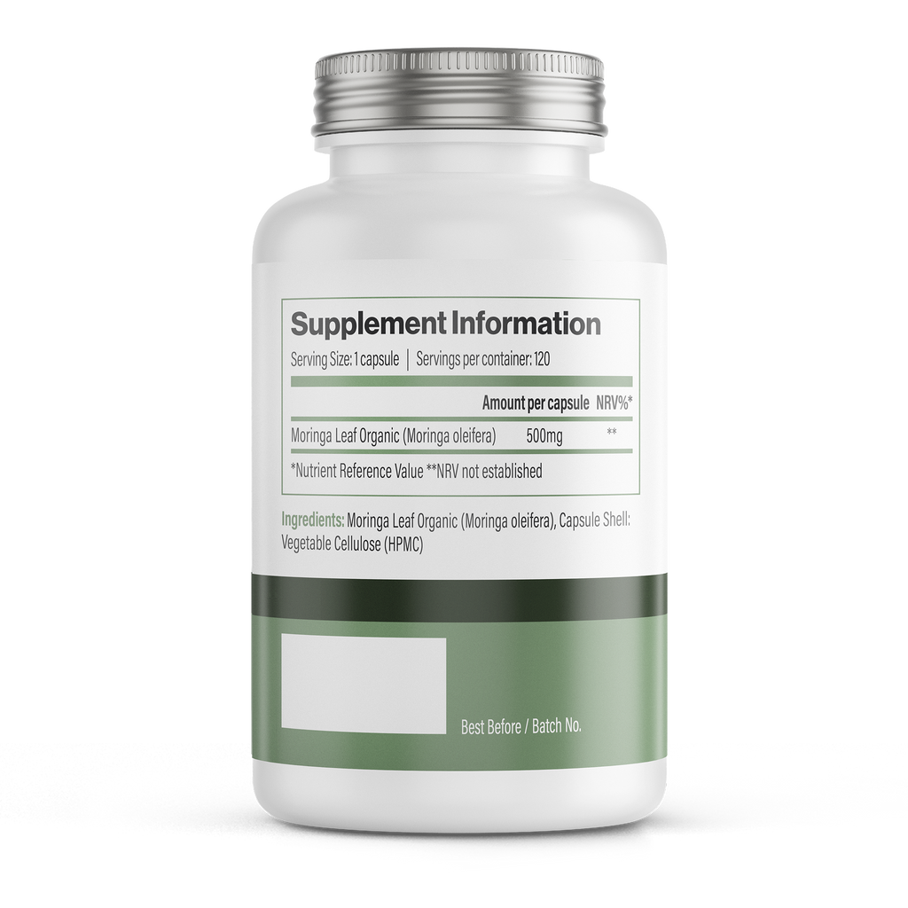 Moringa Oleifera | 500 mg Vegan Capsules – 120 Count-2