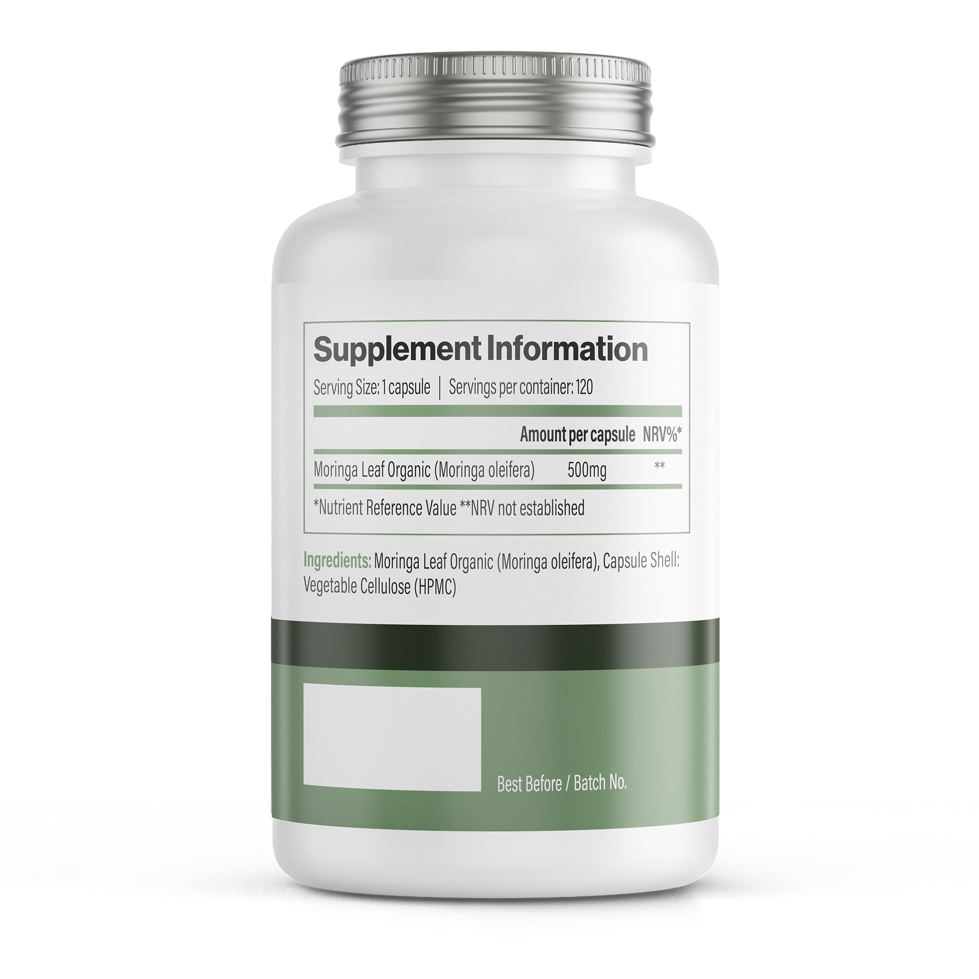 Moringa Oleifera | 500 mg Vegan Capsules – 120 Count-2