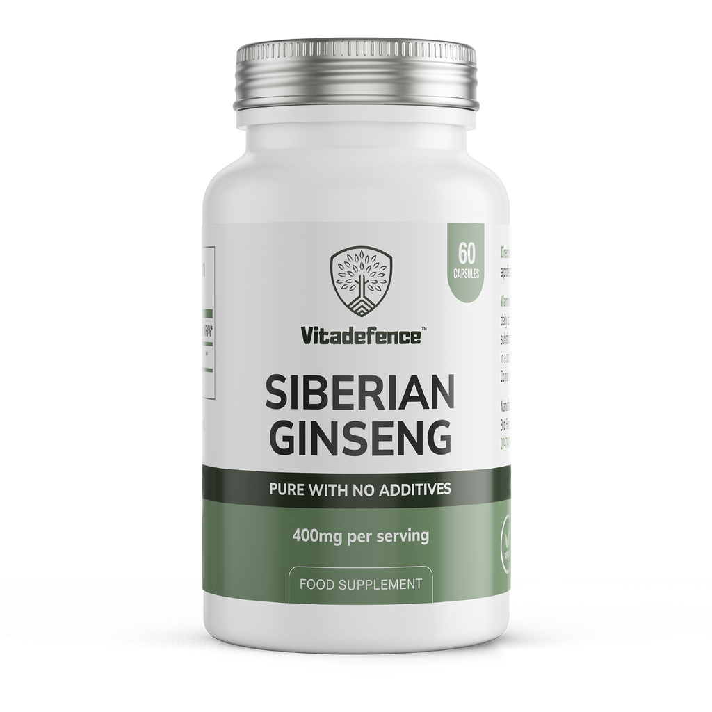 Siberian Ginseng | 400 mg Vegan Capsules – 60 Count-1