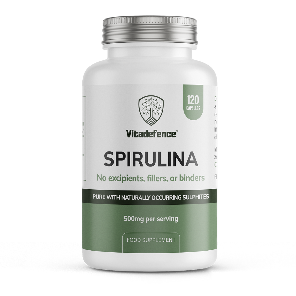 Spirulina | 500 mg Vegan Capsules – 120 Count-0