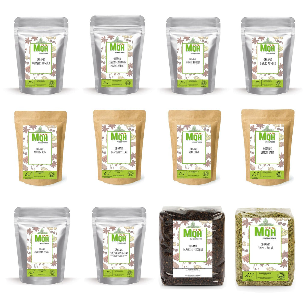 ORGANIC CERTIFIED Herbs & Spices | Loose Tea | Superfoods Premium Quality!