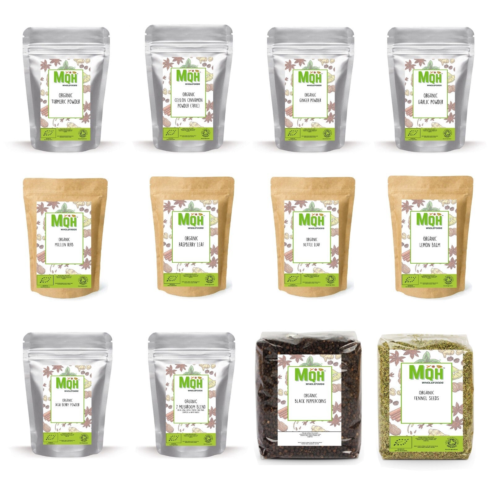 ORGANIC CERTIFIED Herbs & Spices | Loose Tea | Superfoods Premium Quality!
